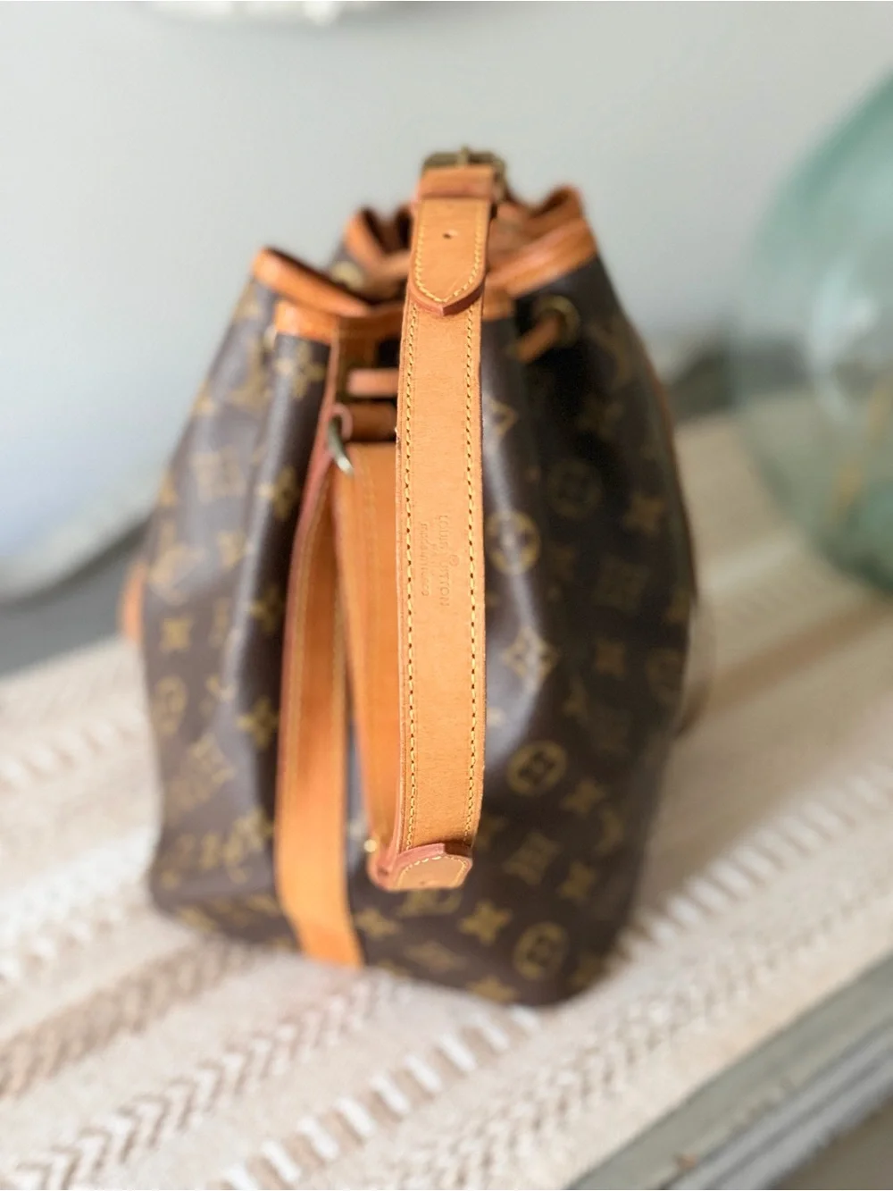 Louis Vuitton Petite Noe Vintage  Monogram Drawstring Bucket Bag